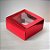 Caixa Gaveta com Visor Nº1 (8cm x 8cm x 4cm) Vermelha 10 unidades Assk Rizzo Embalagens - Imagem 1