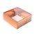 Caixa 4 Doces com Tampa Transparente Nº 4 (8,5cm x 8,5cm x 3,5cm) Cobre 10 unidades Assk Rizzo Embalagens - Imagem 1