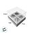 Caixa Mini Cupcake com Tampa Transparente 4 Cavidades (11cm x 11cm x 8,5cm) Branca - 10 unidades - Assk - Rizzo - Imagem 4