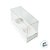 Caixa Mini Cupcake com Tampa Transparente 2 Cavidades (11cm x 9cm x 5,5cm) Branca - 10 unidades - Assk - Rizzo - Imagem 2