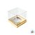 Caixa Mini Bolo M (7cm x 7cm x 7cm) Dourada - 10 unidades - Assk - Rizzo - Imagem 2