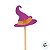 Pick Decorativo de Halloween - Chapéu de Bruxa - 12cm - 12 unidades - Cromus - Rizzo - Imagem 3