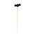 Pick Decorativo de Halloween - Morcego - 12cm - 12 unidades - Cromus - Rizzo - Imagem 1