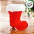 Enfeite Decorativo Bota de Natal - Vermelho e Branco - 16cm - 1 unidade - Cromus - Rizzo - Imagem 3