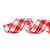 Fita Aramada Quadriculada - Vermelho/Natural - 6,3cm x 9,14m - 1 unidade - Cromus - Rizzo - Imagem 1