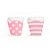 Forminha Quadrada para Cupcake - Rosa - 12 unidades - Cromus - Rizzo - Imagem 1