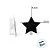 Lousa para Personalizar Prendedor Estrela Branca - 6 unidades - Cromus - Rizzo - Imagem 2
