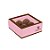 Caixa para 4 Brigadeiros 10,6x10,6x4,5cm Brigadeiro Rosa - 10 unidades - Cromus - Rizzo - Imagem 1