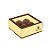 Caixa para 4 Brigadeiros 10,6x10,6x4,5cm Brigadeiro Amarelo - 10 unidades - Cromus - Rizzo - Imagem 1