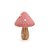 Cogumelo Decorativo - 13cm - Bege/Rosa  - 1 unidade - Cromus - Rizzo - Imagem 1