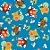 Folha para Ovos de Páscoa 3 Coelhinhos Azul 69x89cm - 5 unidades - Cromus - Rizzo - Imagem 1
