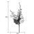 Galho Curto Decorativo Folhas com Ovos de Codorna - 29cm - 1 unidade - Cromus - Rizzo - Imagem 2