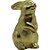 Coelho em Resina Decorativo Dourado - 1 unidade - Cromus - Rizzo - Imagem 1