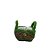 Cesta Quadrada de Musgo Verde/Marrom - 17cm - 1 unidade - Cromus - Rizzo - Imagem 1