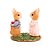 Casal Coelho Romantico Decorativo - 1 unidade - Cromus - Rizzo - Imagem 1