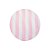 Capa para Sousplat 35cm - Listras Rosa e Branco - 1 unidade - Cromus - Rizzo - Imagem 1
