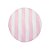 Capa para Sousplat 30cm - Listras Rosa e Branco - 1 unidade - Cromus - Rizzo - Imagem 1