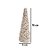 Enfeite Decorativo de Natal - Topiaria de Juta - Natural/Branco - 18cm - 1 unidade - Cromus - Rizzo - Imagem 2