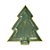 Prato Decorativo de Madeira - Pinheiro - Verde/Ouro - 30cm - 1 unidade - Cromus - Rizzo - Imagem 1