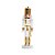 Quebra Nozes de Madeira com Espada - 30cm - Branco e Dourado - 1 unidade - Cromus - Rizzo - Imagem 1
