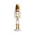 Quebra Nozes de Madeira com Tambor - 30cm - Branco e Dourado - 1 unidade - Cromus - Rizzo - Imagem 1