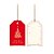 Tag Decorativa de Natal - Boas Festas - 5x8cm - 12 unidades - Cromus - Rizzo - Imagem 1