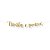 Faixa decorativa "Trinta e Poucos" Glitter Ouro - 1 unidade - Cromus - Rizzo - Imagem 1