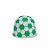 Papel Chumbo 8x7,8cm - Bolinhas Futebol Verde/Branco - 300 unidades - Cromus - Rizzo - Imagem 1