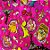 Folha para Ovos de Páscoa Metalizado Dinossauros Rosa 69x89cm - 5 unidades - Cromus - Rizzo - Imagem 1