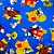 Folha para Ovos de Páscoa Metalizado Os 3 Coelhinhos Azul 69x89cm - 5 unidades - Cromus - Rizzo - Imagem 1