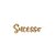 Faixa Decorativa "Sucesso" Glitter Dourado - 1 unidade - Cromus - Rizzo - Imagem 1