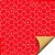 Folha para Ovos de Páscoa Double Face Astral Vermelho 69x89cm - 5 unidades - Cromus - Rizzo - Imagem 1