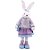 Coelho Decorativo Grande Moletom Lilas - 1 unidade - Cromus Páscoa - Rizzo - Imagem 1
