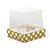 Caixa CupCake Com Tampa Transparente Com 1 Cavidade - (9 x 9 x 9 cm) Shine - 6 unidades - Cromus - Rizzo - Imagem 1