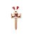Plaquinha de Páscoa MDF Coelho Floral Mini - Pegadas - Rosa Escuro - 1 unidade - Cromus - - Imagem 1