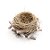 Ninho de Páscoa com Base de Madeira Marrom e Verde Rústico (20cm) - 1 unidade - Cromus - - Imagem 1
