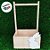Cesta de Madeira - Coelho Branco - 25,5x15cm - 1 unidade - Rizzo - Imagem 2