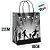 Sacola de Papel PP - 18x22x9cm - Futebol Preto e Vermelho - 10 unidades - Rizzo - Imagem 2