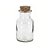 Mini Garrafa de Vidro com Tampa de Rolha 125 ml - 10x6cm - 1 unidade - Rizzo - Imagem 1