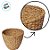 Cesta Decorativa Caue de Seagrass - 17x17x16cm - 1 unidade - Rizzo - Imagem 3