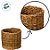 Cesta Decorativa Imares de Seagrass - 17x17x16cm - 1 unidade - Rizzo - Imagem 3