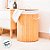 Cesto de Bambu Redondo com Forro de Tecido - 35x35x60cm - 1 unidade - Rizzo - Imagem 4