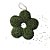 Guirlanda de Flores - Verde - 22cm - 1 unidade - Rizzo - Imagem 1