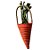 Enfeite Decorativo de Páscoa - Cenoura com Alça - 40cm - 1 unidade - Rizzo - Imagem 1