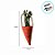 Enfeite Decorativo de Páscoa - Cenoura com Alça - 40cm - 1 unidade - Rizzo - Imagem 3