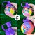 Garrafa Squeeze Bola Princesas - Roxa - 250ml  - 1 unidade - Rizzo - Imagem 2