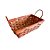 Cesta Decorativa de Bambu Retangular com alça - Vermelho - 22cm - 1 unidade - Cromus - Rizzo - Imagem 1
