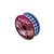 Fita de Cetim 10m x 22mm - Cor 214 - Xadrez Azul Royal - Rolo 10 metros  - 1 unidade - Progresso - Rizzo - Imagem 3