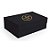 Caixa de Papel Rígido Com Logo Dourado - Retangular Preto com Ímã - 1 unidade - Cromus - Rizzo Personalize - Imagem 1