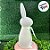 Enfeite Decorativo de Páscoa - Coelho Verde Flocado com Laço - 40cm - 1 unidade - Cromus - Rizzo - Imagem 2